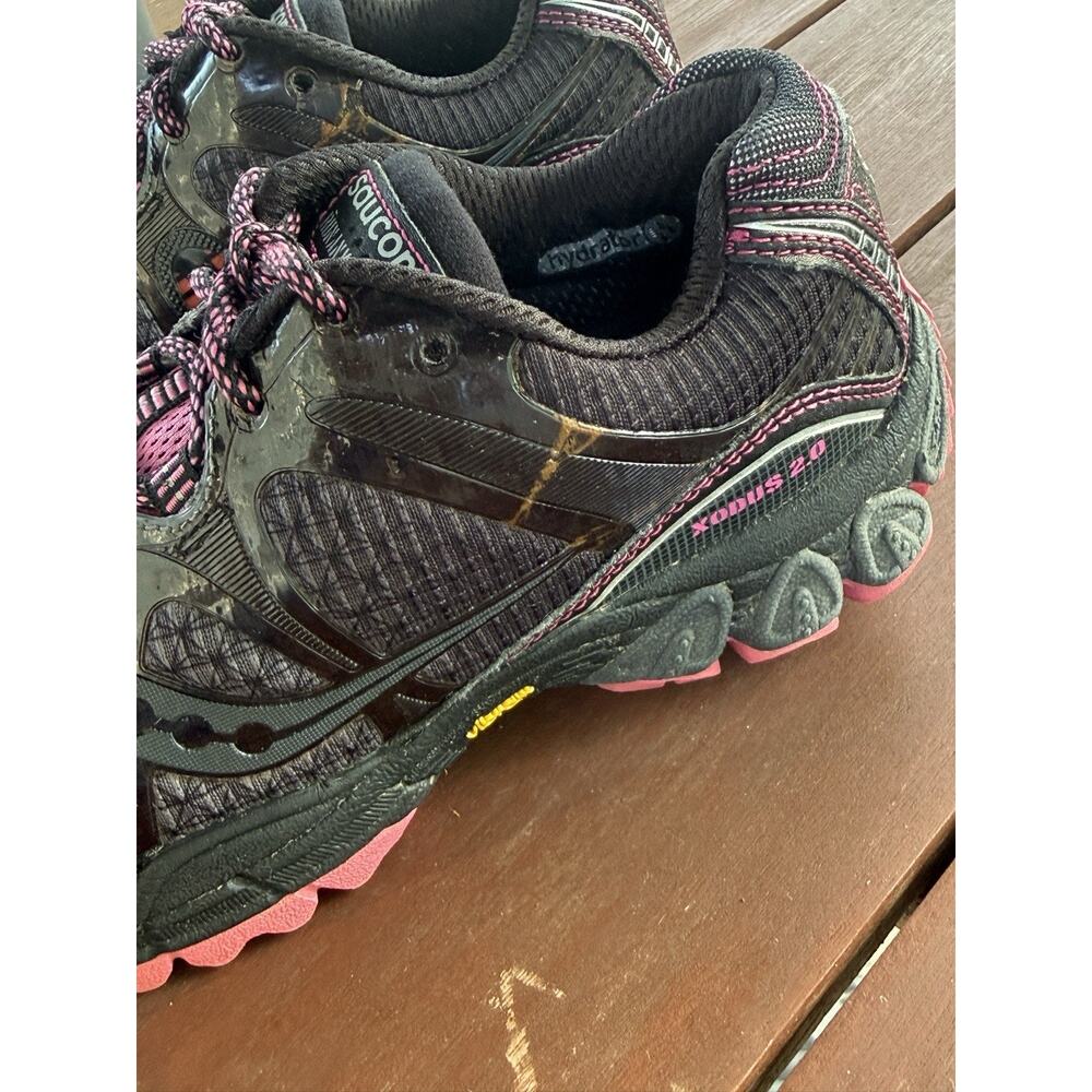 Saucony Run Anywhere Women’s Running Shoes Size 7 Black Fuchsia Athletic - Picture 9 of 15